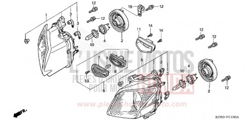 HEADLIGHT (NSS2501/NSS250A) NSS2501 de 2001